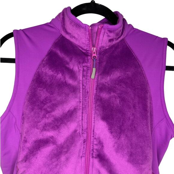Peter Millar Full Zip Performance Vest Women's Size Medium Purple Faux Fur Golf - Picture 2 of 8